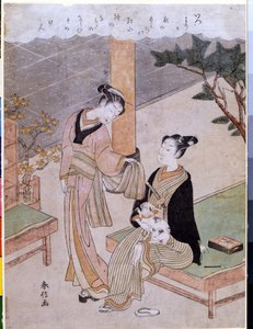 Cortigiana Osen con un cliente da Suzuki Harunobu