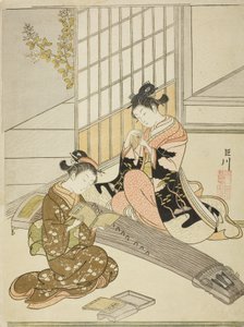 Oche discendenti dei ponti di Koto da Suzuki Harunobu
