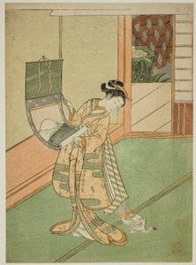 Appendere un Dipinto (parodia della Terza Principessa) da Suzuki Harunobu
