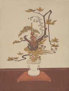 Ike Bana Composizione Floreale nello Stile Ike-no-bo, probabilmente 1765