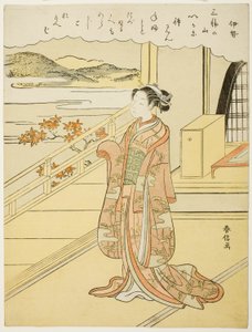 Ise, da una serie senza titolo di Trentasei Poeti Immortali da Suzuki Harunobu