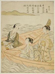 Incontro sul Fiume (parodia di Hakurakuten) da Suzuki Harunobu