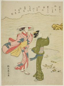 Minamoto no Shigeyuki, dalla serie non titolata dei Trentasei Poeti Immortali da Suzuki Harunobu