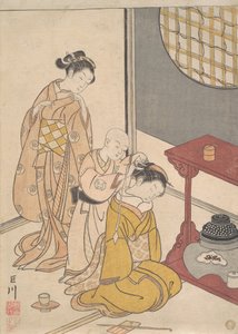 Pioggia Notturna al Doppio Ripiano, c.1766 da Suzuki Harunobu