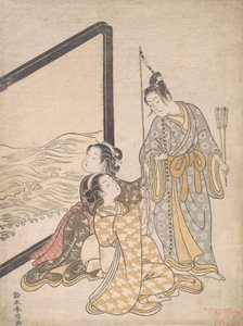 Parodia di Minamoto no Tametomo, 1765 da Suzuki Harunobu