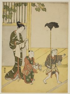 Giocare alla Processione del Daimyo da Suzuki Harunobu
