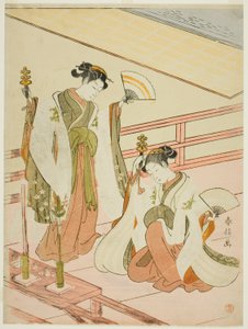 La Danza delle Sacerdotesse Ohatsu e Onami da Suzuki Harunobu