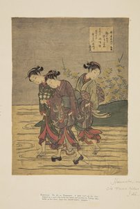 Il fiume gioiello Ide, un luogo famoso nella provincia di Yamashiro da Suzuki Harunobu