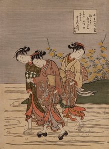 Il fiume gioiello a Ide", dalla serie "I sei fiumi gioiello" da Suzuki Harunobu