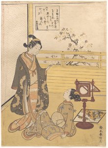 Le arti orientali: Dalla serie Sei fiumi Tama da Suzuki Harunobu
