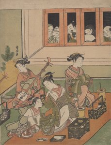 Gli osservatori e gli osservati, 1764-72 da Suzuki Harunobu
