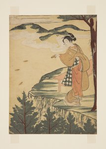 Lancio di piatti di argilla da Suzuki Harunobu