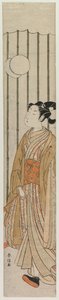 Giovane che gioca a calcio, fine 1760 da Suzuki Harunobu