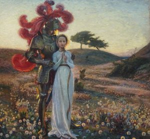 Il Cavaliere e la Fanciulla da Sven Richard Bergh