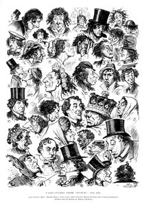 Caricature da Punch, 1844-1882