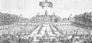 Veduta del Palazzo di Drottningholm, 1692 da Swedish School
