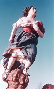 Polena da nave sconosciuta, metà XVIII secolo (legno dipinto)
