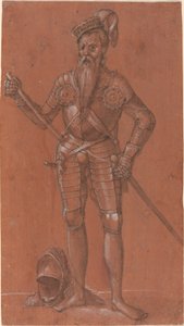 Un uomo in armatura da Swiss 16th Century