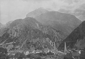 Amsteg, Linea del Gottardo (foto in bianco e nero) da Swiss Photographer