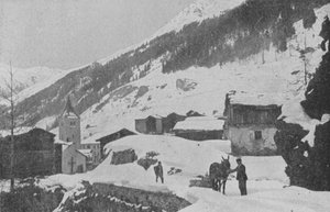 Bourg Saint-Pierre, Strada del San Bernardo (foto in bianco e nero) da Swiss Photographer