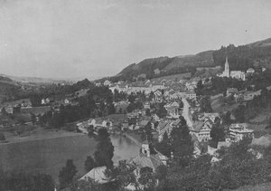 Lichtensteig, Toggenburgo, Cantone di San Gallo (foto in bianco e nero) da Swiss Photographer