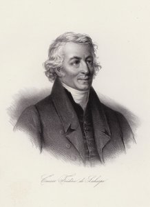 Frederic-Cesar de La Harpe, leader politico svizzero e insegnante personale di Alessandro I di Russia (incisione)