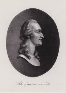 Johann Gaudenz von Salis-Seewis, poeta svizzero (incisione) da Swiss School