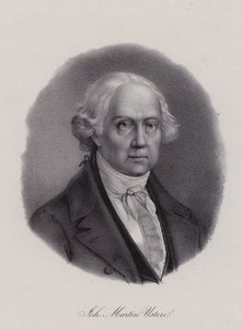 Johann Martin Usteri, poeta svizzero (incisione)