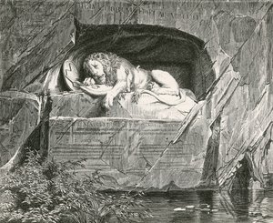 Monumento a Lucerna alle guardie svizzere cadute mentre difendevano la famiglia reale di Francia, 10 agosto 1792