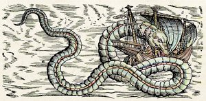 Mostro marino, illustrazione da 