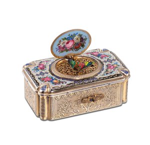 Scatola con uccello canoro, c.1880