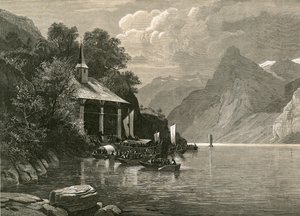 La cappella di Tell sulla Tellenplatte, baia di Uri da Swiss School