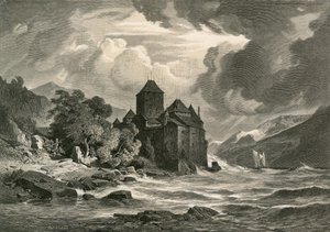 Il castello di Chillon, lago di Ginevra da Swiss School