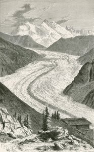 Il ghiacciaio del Gorner e il Monte Rosa