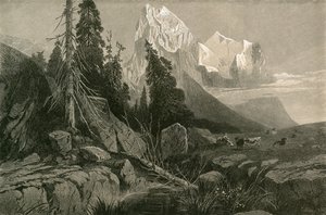 Il Wellhorn e il Wetterhorn da Swiss School