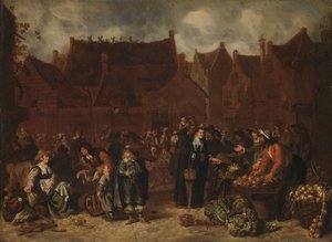 Mercato delle verdure da Sybrand van Beest