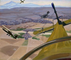 Sopra le colline del Kurdistan: volando sopra Kirkuk, 1919 da Sydney Carline