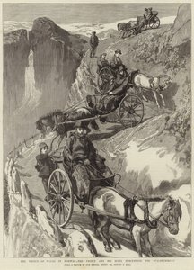 Il Principe di Galles in Norvegia (incisione) da Sydney Prior (after) Hall