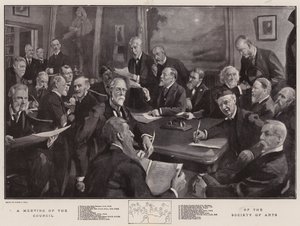 Una riunione del Consiglio della Society of Arts