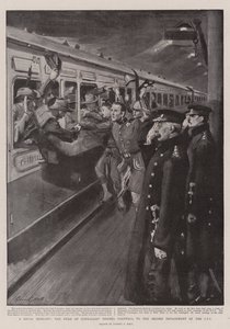 Un saluto reale, il Duca di Connaught saluta il secondo distaccamento del CIV da Sydney Prior Hall