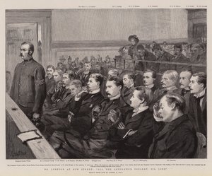 Il dottor Jameson a Bow Street, tutti i gentiluomini presenti, Sir John da Sydney Prior Hall