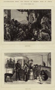 Illustrazioni dal Tour del Principe di Galles in India, di W Howard Russell da Sydney Prior Hall