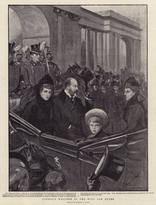 Il benvenuto di Londra al Re e alla Regina da Sydney Prior Hall