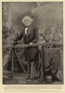 Ultima apparizione pubblica di Mr Gladstone, discorso sulla questione armena a Liverpool, 24 settembre 1896 da Sydney Prior Hall