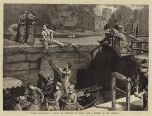 Oxford Illustrata, un picnic a Nuneham, nella chiusa di Iffley, concludendo la compagnia
