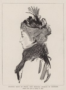 Principessa Maud del Galles, ora Principessa Carlo di Danimarca da Sydney Prior Hall