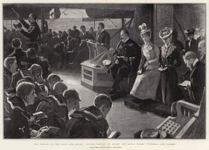 La crociera del Re e della Regina, servizio religioso a bordo dello yacht reale Victoria e Albert da Sydney Prior Hall