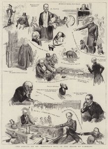 Il dibattito sul disegno di legge di Mr Parnell alla Camera dei Comuni da Sydney Prior Hall