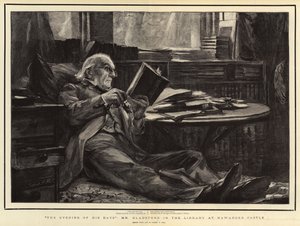 La Sera dei suoi Giorni, Mr Gladstone nella Biblioteca del Castello di Hawarden