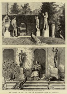 Il funerale del defunto conte di Beaconsfield, Note a Hughenden da Sydney Prior Hall